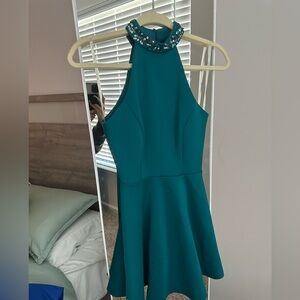 Real Knee Length dress with high neckline